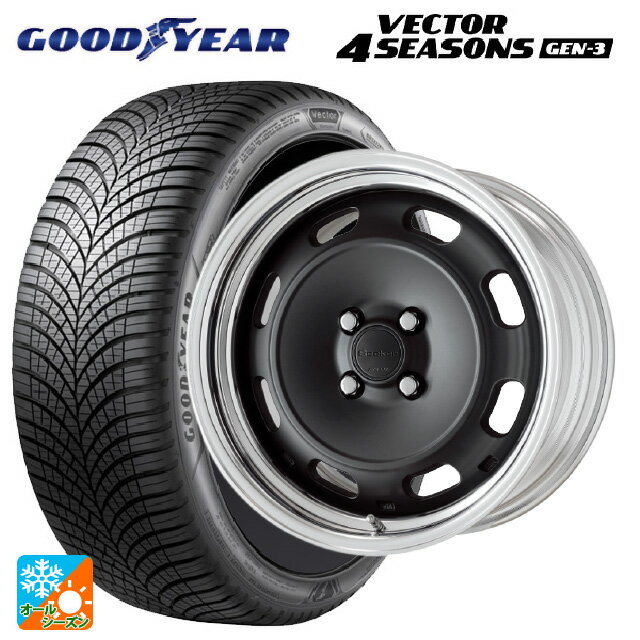 235/45R17 97Y XL グッドイヤー ベクター4シーズンズ ジェン3 ワーク シーカー DT MBL 17-8J 国産車用 オールシーズンタイヤホイール4本セット