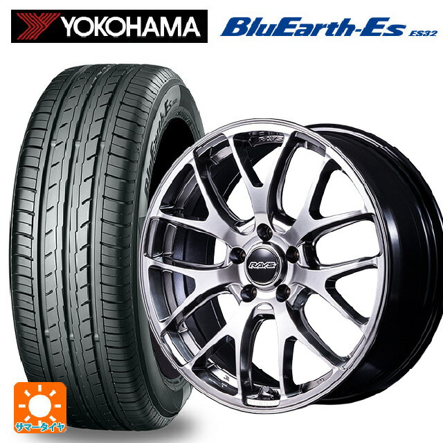 245/40R18 93W ヨコハマ ブルーアースEs ES32 レイズ ホムラ 2X7FA C QNJ 18-7.5J 国産車用 サマータイヤホイール4本セット