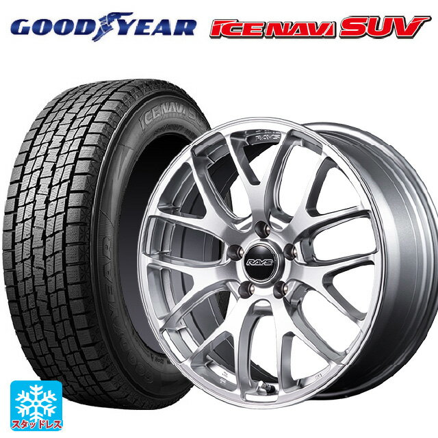 2025年製 225/60R18 100Q グッドイヤー アイスナビ SUV # レイズ RS 2X7FA-C SU 18-7.5J 国産車用 スタッドレスタイヤホイール4本セット