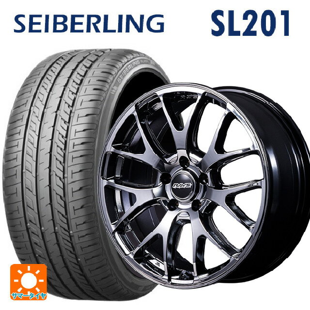 225/40R18 92W XL セイバーリング セイバーリング SL201(ブリヂストン工場生産） レイズ ホムラ 2X7FA C SNJ 18-7.5J 国産車用 サマータイヤホイール4本セット