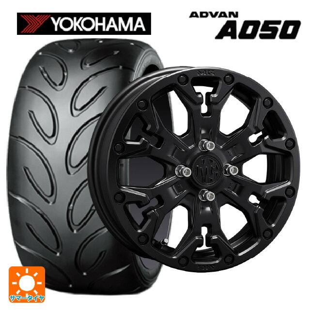 165/55R14 72V ヨコハマ アドバン A050 コンパウンド M 正規品 クリムソン MG ゴーレム ジュニア マットブラック 14-4.5J 国産車用 サマータイヤホイール4本セット