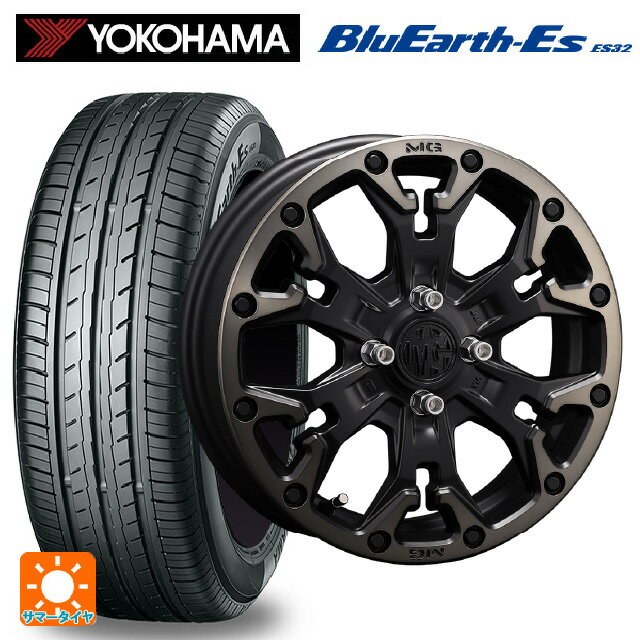 【6/11 1:59迄 全品ポイント5倍】165/60R14 75T ヨコハマ ブルーアースEs ES32 # クリムソン MG ゴーレム ジュニア マットブラッククリア 14-4.5J 国産車用 サマータイヤホイール4本セット