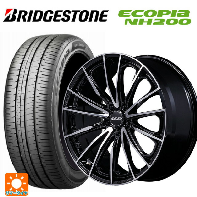 2023年製 215/45R17 91W XL ブリヂストン エコピア NH200 正規品 レイズ ベルサス ヴォウジェ SE スペックM BAZ 17-7J 国産車用 サマータイヤホイール4本セット