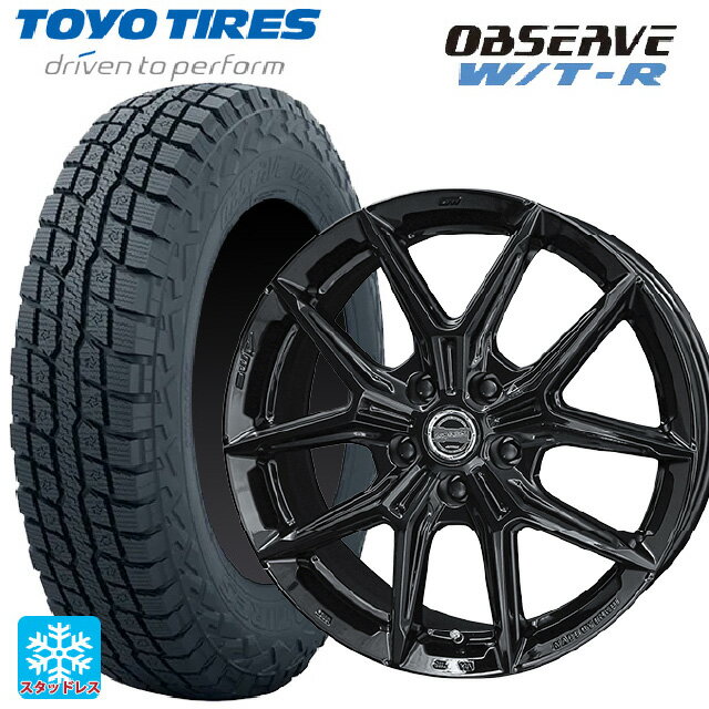 235/70R16 106Q トーヨー オブザーブ W/T-R 共豊 スマック アイジーテック グロスブラック 16-6.5J 国産車用 スタッドレスタイヤホイール4本セット