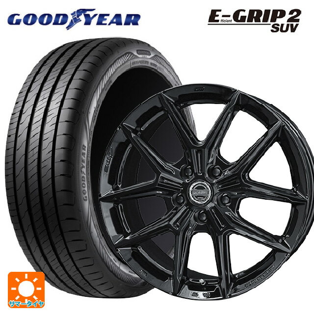 215/65R16 98V グッドイヤー エフィシェントグリップ 2 SUV 共豊 スマック アイジーテック グロスブラック 16-6J 国産車用 サマータイヤホイール4本セット
