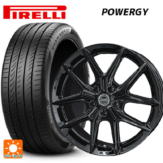 205/55R16 91V ピレリ パワジー 正規品 共豊 スマック アイジーテック グロスブラック 16-6.5J 国産車用 サマータイヤホイール4本セット
