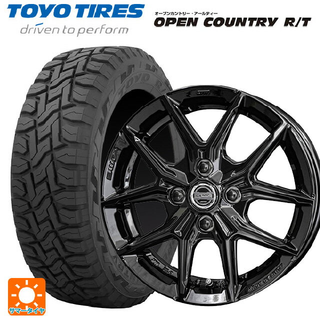 155/65R14 75Q トーヨー オープンカントリー RT ブラックレター 共豊 スマック アイジーテック グロスブラック 14-4.5J 国産車用 サマータイヤホイール4本セット