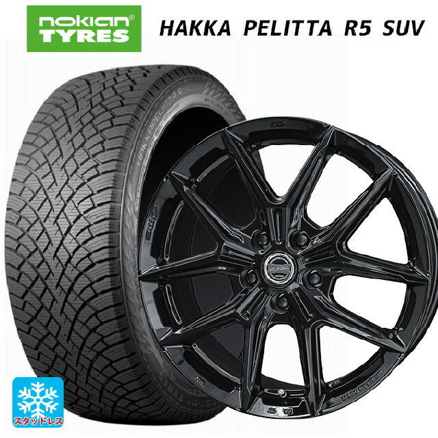 215/60R17 100R XL ノキアン ハッカペリッタR5 SUV 共豊 スマック アイジーテック グロスブラック 17-7J 国産車用 スタッドレスタイヤホイール4本セット