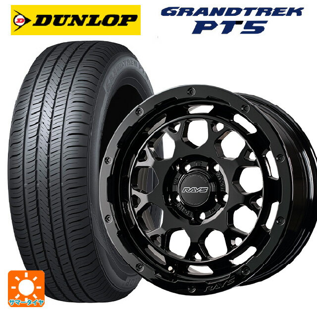 225/70R16 103H ダンロップ グラントレックPT5 レイズ RS M9プラス BXZ 16-7J 国産車用 サマータイヤホイール4本セット