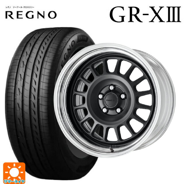 【6/22 20時〜 全品P5倍＆クーポン】215/45R18 93W XL ブリヂストン レグノ GR-X3 正規品 # ワーク シーカー FD MBL 18-7.5J 国産車用 サマータイヤホイール4本セット