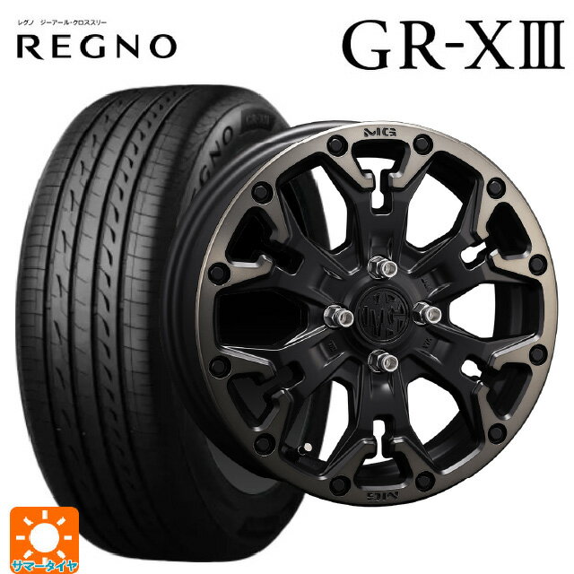 【6/22 20時〜 全品P5倍＆クーポン】155/65R14 75H ブリヂストン レグノ GR-X3 正規品 # クリムソン MG ゴーレム ジュニア マットブラッククリア 14-4.5J 国産車用 サマータイヤホイール4本セット