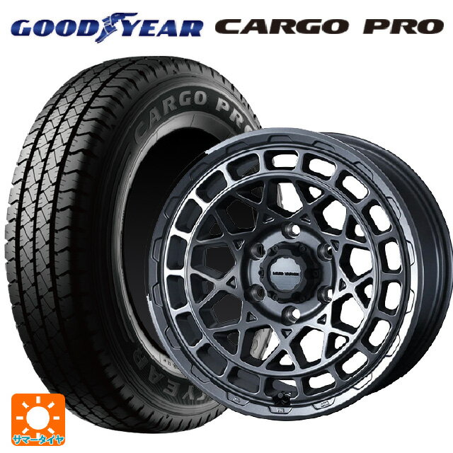145/80R12 80/78N グッドイヤー カーゴプロ ウェッズ マッドヴァンス X タイプM マットガンメタ 12-4J 国産車用 サマータイヤホイール4本セット