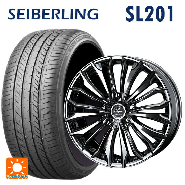 ホンダ ステップワゴン(RP6~8)用 225/40R18 92W XL セイバーリング セイバーリング SL201(ブリヂストン工場生産） ウェッズ クレンツェ フェルゼン 358 エボ SBCポリッシュ 新品サマータイヤホイール 4本セット