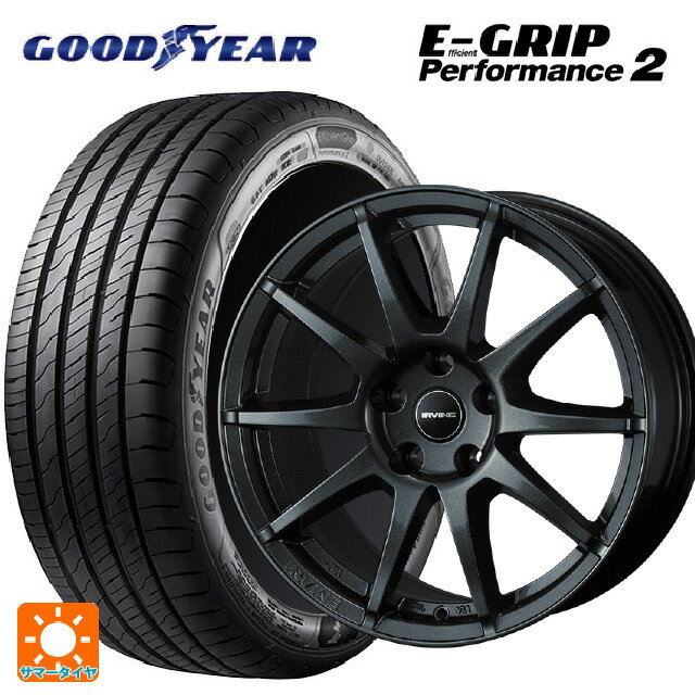 アウディ A1(GBD系)用 185/65R15 88H グッドイヤー エフィシェントグリップ パフォーマンス2 ウェッズ アーヴィン S02 ガンメタリック 新品サマータイヤホイール 4本セット