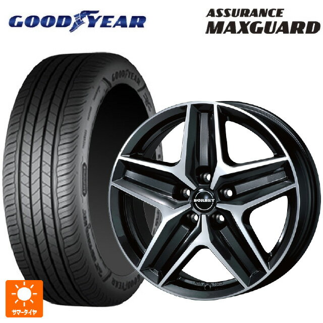 メルセデスベンツ Vクラス(W447)用 245/45R18 100Y XL グッドイヤー アシュアランス マックスガード ティーエーエス ボルベット タイプ CWZ ミストラルアンスラサイトグロッシーポリッシュ 新品サマータイヤホイール 4本セット