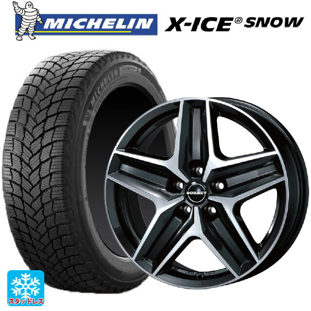 メルセデスベンツ Vクラス(W447)用 245/45R18 100H XL ミシュラン 正規品 エックスアイス スノー ティーエーエス ボルベット タイプ CWZ ミストラルアンスラサイトグロッシーポリッシュ 新品スタッドレスタイヤホイール 4本セット