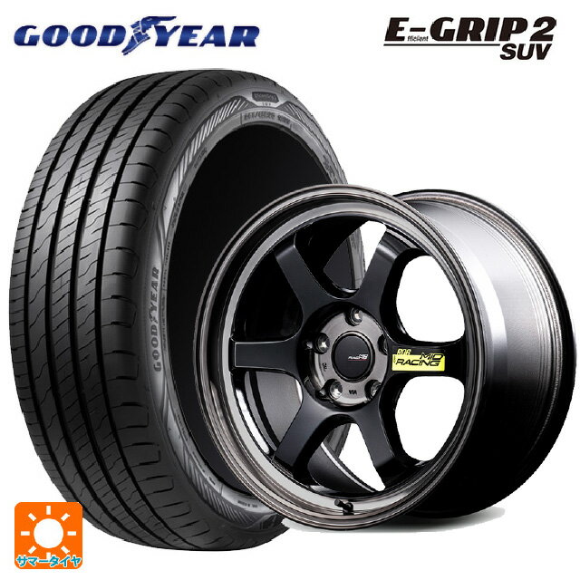 235/55R18 100V グッドイヤー エフィシェントグリップ 2 SUV エムアイディー MIDレーシング R06 ブラッククリアポリッシュ 18-8.5J 国産車用 サマータイヤホイール4本セット