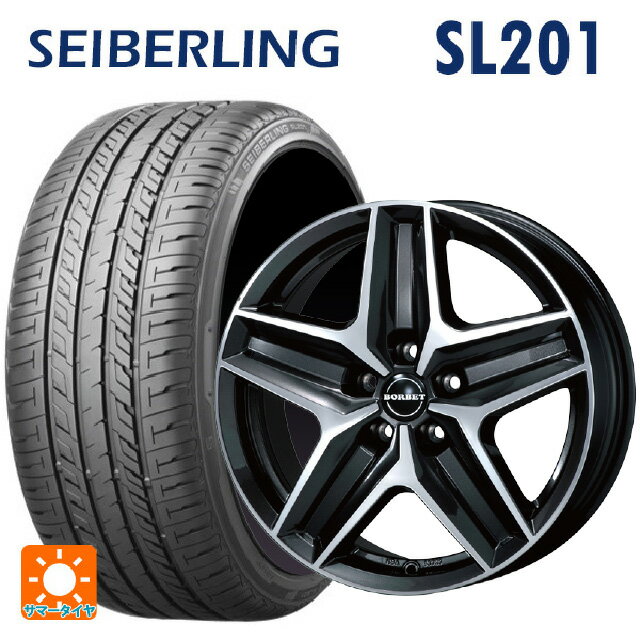 メルセデスベンツ Vクラス(W447)用 245/45R18 100W XL セイバーリング セイバーリング SL201(ブリヂストン工場生産） ティーエーエス ボルベット タイプ CWZ ミストラルアンスラサイトグロッシーポリッシュ 新品サマータイヤホイール 4本セット