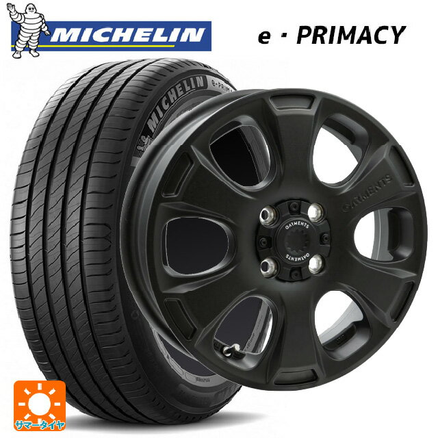 【6/22 20時〜 全品P5倍＆クーポン】155/65R14 79H XL ミシュラン Eプライマシー 正規品 # ウェッズ クロスオーバー ガーメンツ スタイルA サンドブラック 14-4.5J 国産車用 サマータイヤホイール4本セット