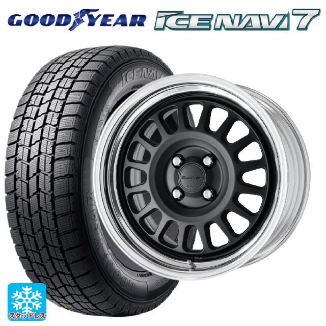 【6/22 20時〜 全品P5倍＆クーポン】185/55R16 83Q グッドイヤー アイスナビ7(数量限定) ワーク シーカー FD MBL 16-6J 国産車用 スタッドレスタイヤホイール4本セット