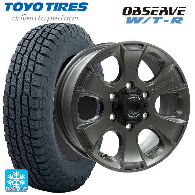 215/65R16 109/107Q トーヨー オブザーブ W/T-R ウェッズ クロスオーバー ガーメンツ スタイルA サンドガンメタ 16-6.5J 国産車用 スタッドレスタイヤホイール4本セット