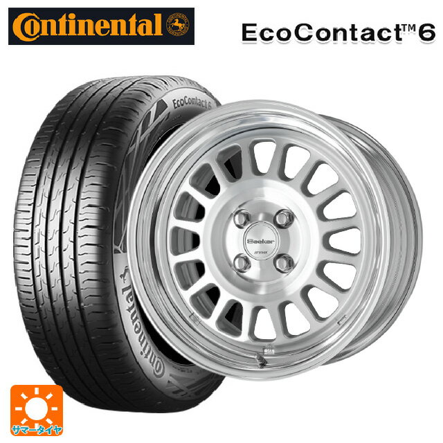【6/22 20時〜 全品P5倍＆クーポン】185/55R16 87H XL コンチネンタル エココンタクト 6 正規品 ワーク シーカー FD MSP 16-6J 国産車用 サマータイヤホイール4本セット