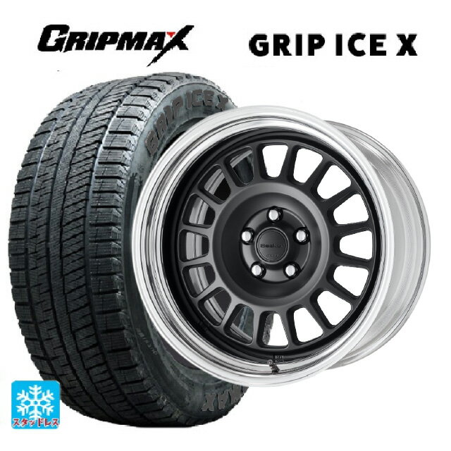 【6/22 20時〜 全品P5倍＆クーポン】215/50R17 95T XL グリップマックス グリップアイスX ブラックレター ワーク シーカー FD MBL 17-7J 国産車用 スタッドレスタイヤホイール4本セット