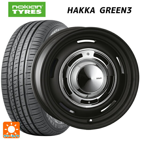 【6/15〜16限定 全品P5倍＆クーポン】ルノー カングー(KFK系)用 205/60R16 96V XL ノキアン ハッカ グリーン3 クリムソン ディーン クロスカントリー マットブラック 新品サマータイヤホイール 4本セット