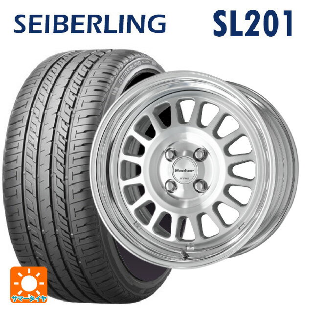 【6/22 20時〜 全品P5倍＆クーポン】185/55R16 83V セイバーリング セイバーリング SL201(ブリヂストン工場生産） ワーク シーカー FD MSP 16-6J 国産車用 サマータイヤホイール4本セット