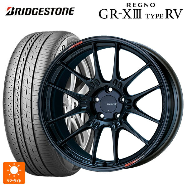 【6/22 20時〜 全品P5倍＆クーポン】スバル フォレスター(SL系)用 225/55R18 102V XL ブリヂストン レグノ GR-X3 タイプ RV 正規品 # エンケイ レーシング GTC02 マットブラック 新品サマータイヤホイール 4本セット