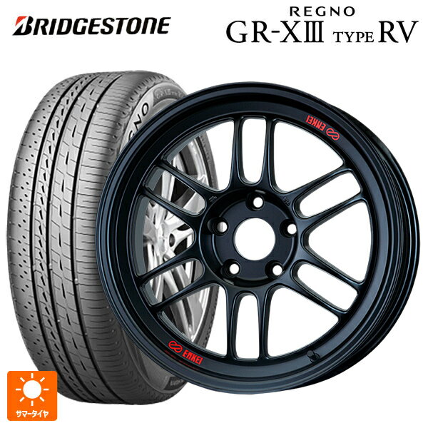 225/55R18 102V XL ブリヂストン レグノ GR-X3 タイプ RV 正規品 # エンケイ レーシング RPF1 マットブラック 18-7.5J 国産車用 サマータイヤホイール4本セット