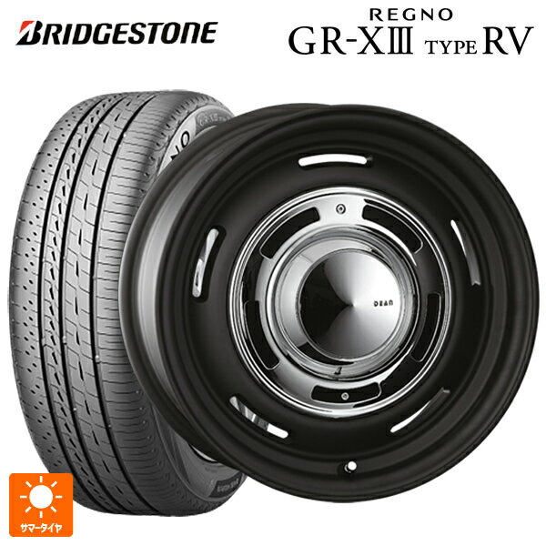シトロエン ベルランゴ()用 215/65R16 98H ブリヂストン レグノ GR-X3 タイプ RV 正規品 # クリムソン ディーン クロスカントリー マットブラック 新品サマータイヤホイール 4本セット