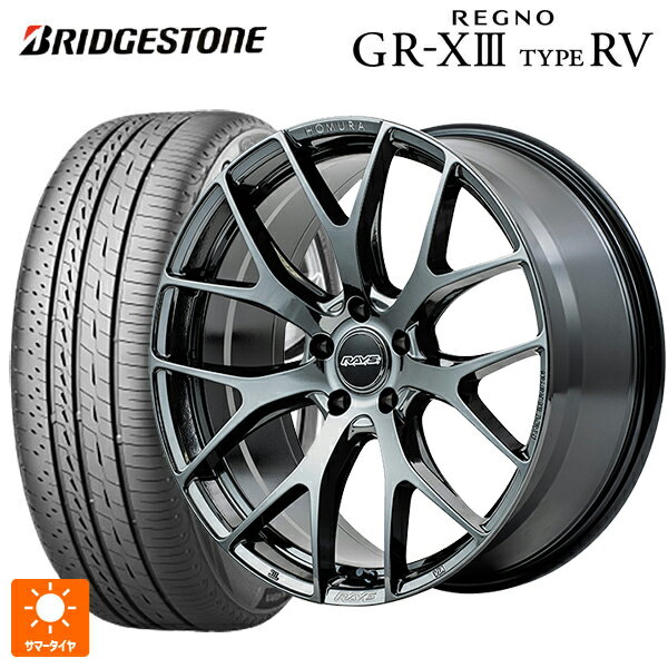 レクサス LM(TAWH15W)用 225/55R19 103V XL ブリヂストン レグノ GR-X3 タイプ RV 正規品 # レイズ ホムラ 2X7FT # YNJ 新品サマータイヤホイール 4本セット