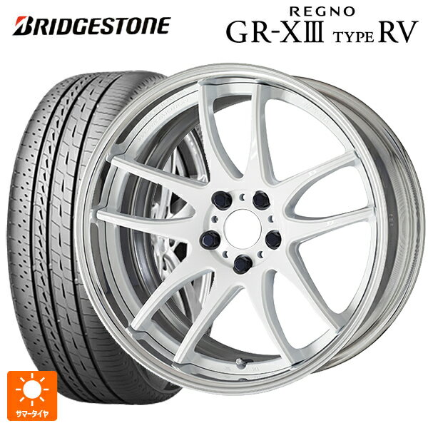 【6/15〜16限定 全品P5倍＆クーポン】225/55R19 103V XL ブリヂストン レグノ GR-X3 タイプ RV 正規品 # ワーク エモーション CR 2P WHT 19-8J 国産車用 サマータイヤホイール4本セット