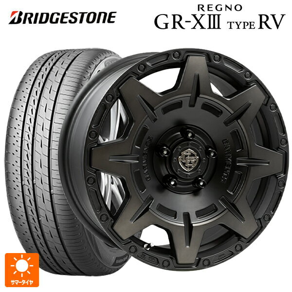215/55R17 94V ブリヂストン レグノ GR-X3 タイプ RV 正規品 # ウェッズ クロスオーバー ガーメンツ スタイルM マットブラッククリア 17-7J 国産車用 サマータイヤホイール4本セット