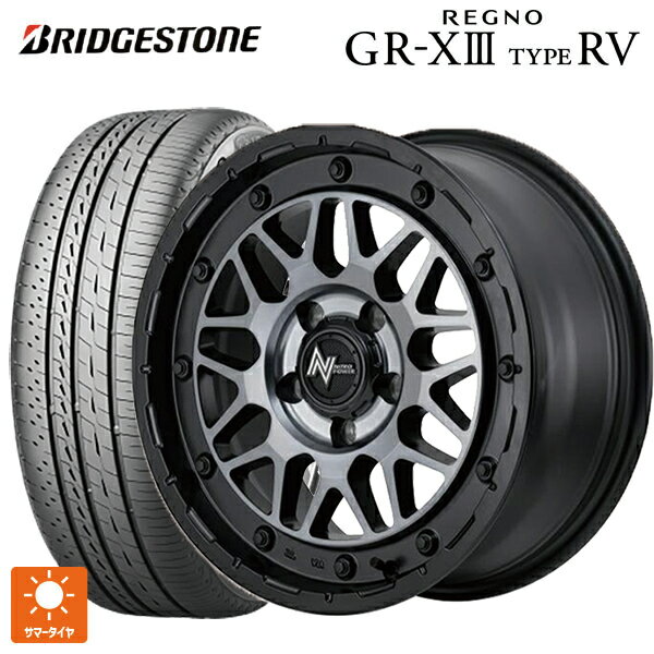 【6/22 20時〜 全品P5倍＆クーポン】205/60R16 96H XL ブリヂストン レグノ GR-X3 タイプ RV 正規品 # エムアイディー ナイトロパワー M29 スティンガー セミグロスブラッククリア 16-7J 国産車用 サマータイヤホイール4本セット