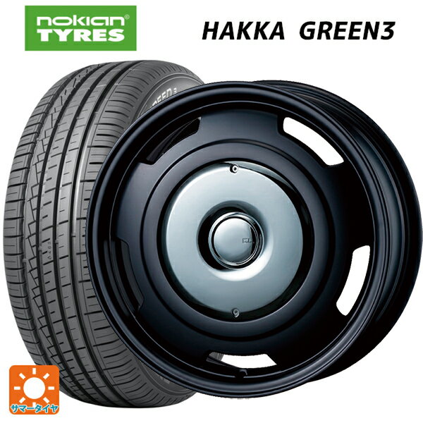 【6/15〜16限定 全品P5倍＆クーポン】ミニ ミニ(F55/F56)用 175/65R15 84H ノキアン ハッカ グリーン3 ティーエーエス コレクティブライン ビター マットブラック/クローム 新品サマータイヤホイール 4本セット
