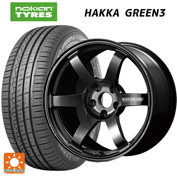 【6/15〜16限定 全品P5倍＆クーポン】185/60R15 88H XL ノキアン ハッカ グリーン3 レイズ ボルクレーシング TE37サーガ S-プラス MM 15-7J 国産車用 サマータイヤホイール4本セット
