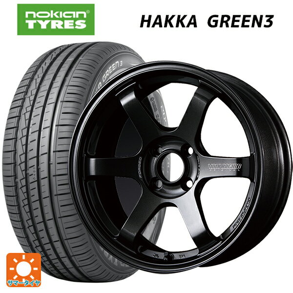 【6/20限定 全品P5倍＆クーポン】195/55R15 89V XL ノキアン ハッカ グリーン3 レイズ ボルクレーシング TE37ソニック MM 15-5.5J 国産車用 サマータイヤホイール4本セット