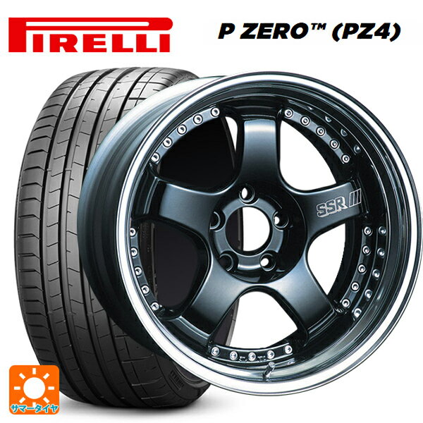 【6/22 20時〜 全品P5倍＆クーポン】245/40R18 97Y XL ピレリ P-ZERO (PZ4) 正規品 タナベ SSR プロフェッサー SP1 ブラック 18-8.5J 国産車用 サマータイヤホイール4本セット