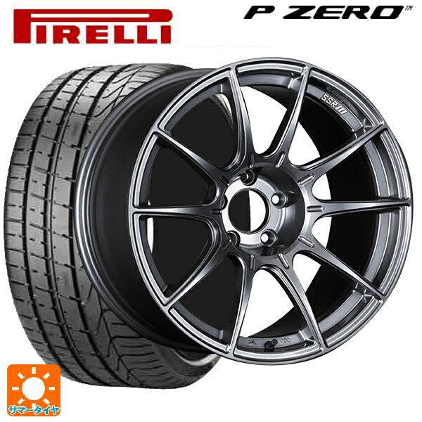 【6/22 20時〜 全品P5倍＆クーポン】225/40R19 93Y ピレリ P-ZERO ランフラット(PZ4) 正規品 タナベ SSR GT X01 ダークシルバー 19-8.5J 国産車用 サマータイヤホイール4本セット