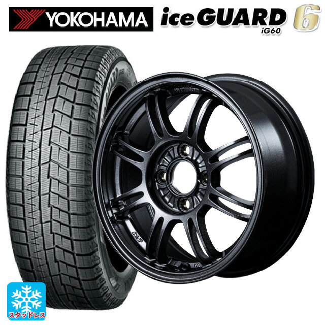 185/70R14 88Q ヨコハマ アイスガード6(IG60) レイズ A LAP(エーラップ) 6XZ 14-6J 国産車用 スタッドレスタイヤホイール4本セット