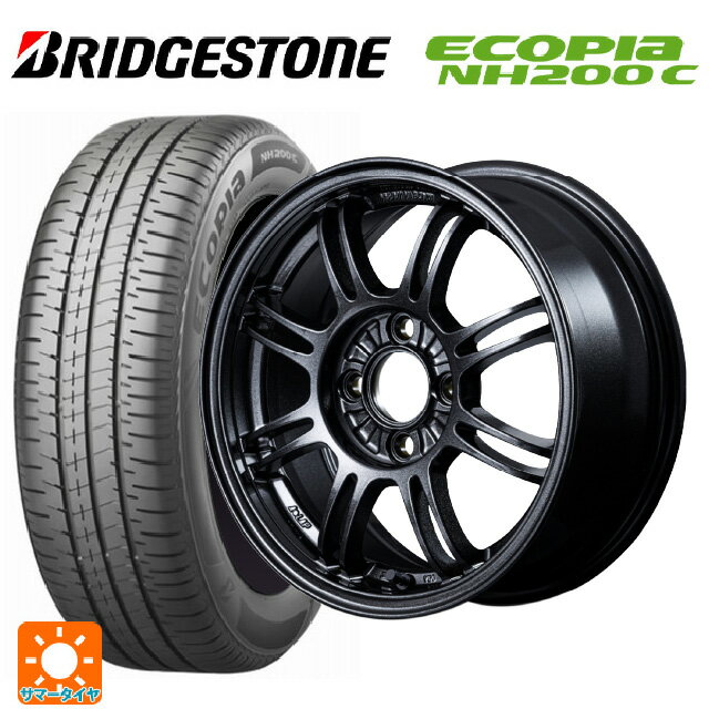 【6/22 20時〜 全品P5倍＆クーポン】165/65R14 79S ブリヂストン エコピア NH200C 正規品 レイズ A LAP(エーラップ) 6XZ 14-6J 国産車用 サマータイヤホイール4本セット