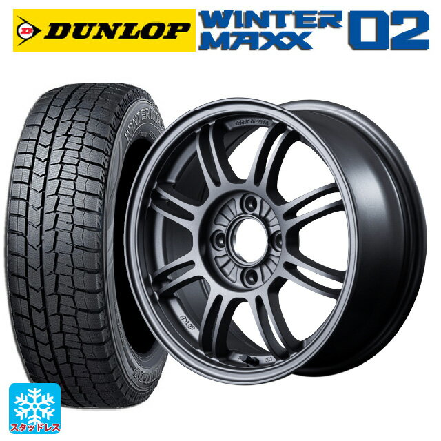 【6/22 20時〜 全品P5倍＆クーポン】175/65R14 82Q ダンロップ ウィンターマックス 02(WM02) レイズ A LAP(エーラップ) MF 14-6J 国産車用 スタッドレスタイヤホイール4本セット
