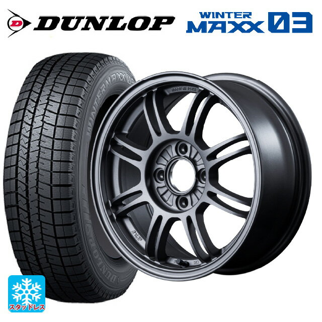 【6/20限定 全品P5倍＆クーポン】175/65R14 82Q ダンロップ ウィンターマックス 03(WM03) レイズ A LAP(エーラップ) MF 14-6J 国産車用 スタッドレスタイヤホイール4本セット