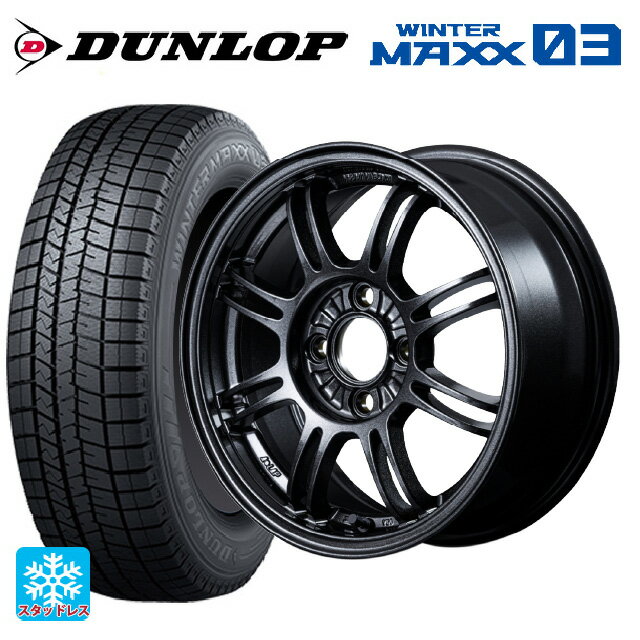 【6/15〜16限定 全品P5倍＆クーポン】185/70R14 88Q ダンロップ ウィンターマックス 03(WM03) レイズ A LAP(エーラップ) 6XZ 14-6J 国産車用 スタッドレスタイヤホイール4本セット