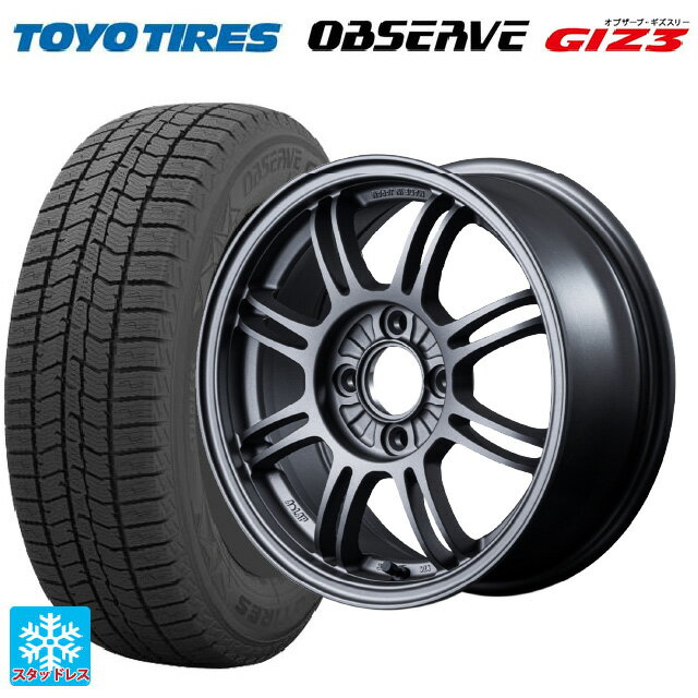 165/70R14 81Q トーヨー オブザーブ ガリットギズ3 レイズ A LAP(エーラップ) MF 14-6J 国産車用 スタッドレスタイヤホイール4本セット