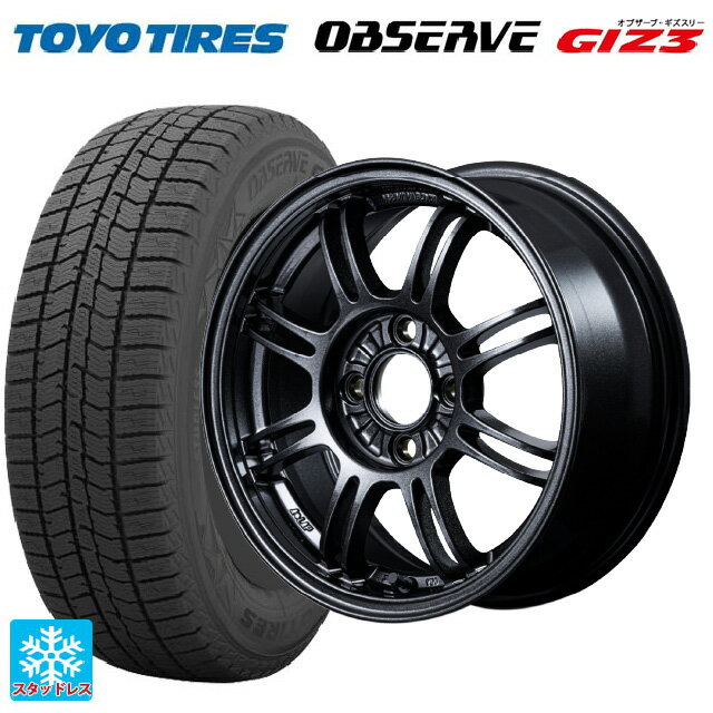 165/70R14 81Q トーヨー オブザーブ ガリットギズ3 レイズ A LAP(エーラップ) 6XZ 14-6J 国産車用 スタッドレスタイヤホイール4本セット