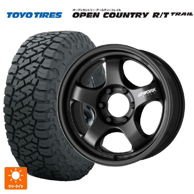 トヨタ ランドクルーザー300(300系)用 275/70R18 125/122Q トーヨー オープンカントリー RT トレイル ブラックレター ワーク マイスター エスワン SUV MBL 新品サマータイヤホイール 4本セット