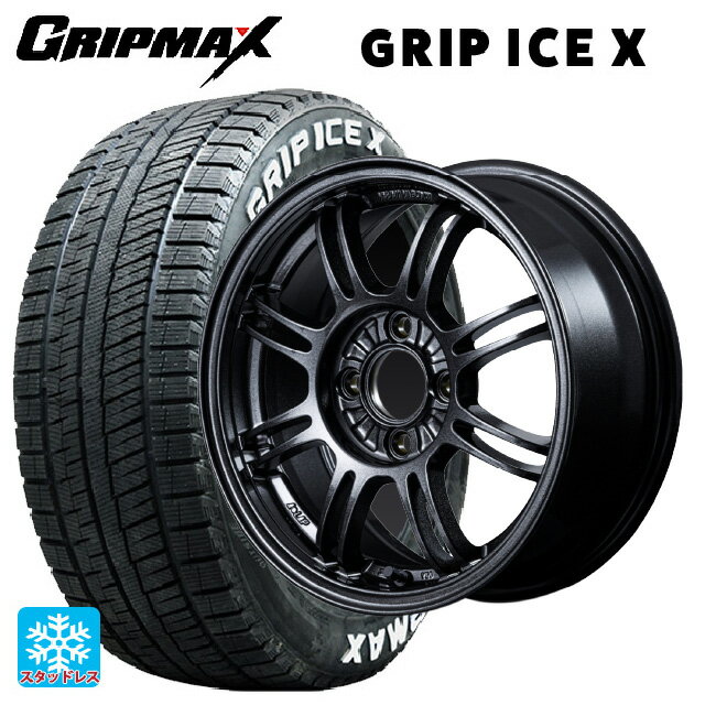 【6/11 1:59迄 全品ポイント5倍】165/65R14 79Q グリップマックス グリップアイスX ホワイトレター レイズ A LAP(エーラップ) 6XZ 14-6J 国産車用 スタッドレスタイヤホイール4本セット
